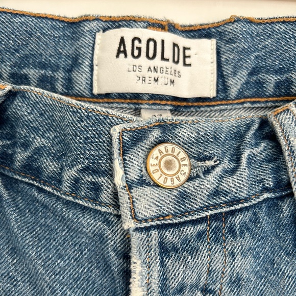 Agolde Feel Good High Waisted Button Fly Jeans Size 27 - Picture 5 of 15